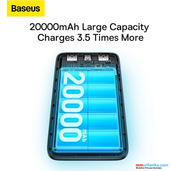 Baseus Bipow Pro 20000mAh 22.5W Digital Display Fast Charge Power Bank Black